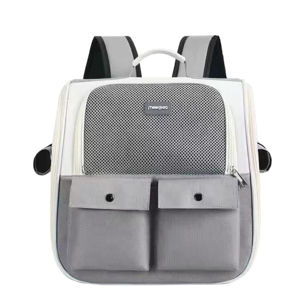 

Складная сумка-переноска для питомцев, дышащий рюкзак для питомцев, прочный рюкзак-переноска для кошек, путешествия темно серый