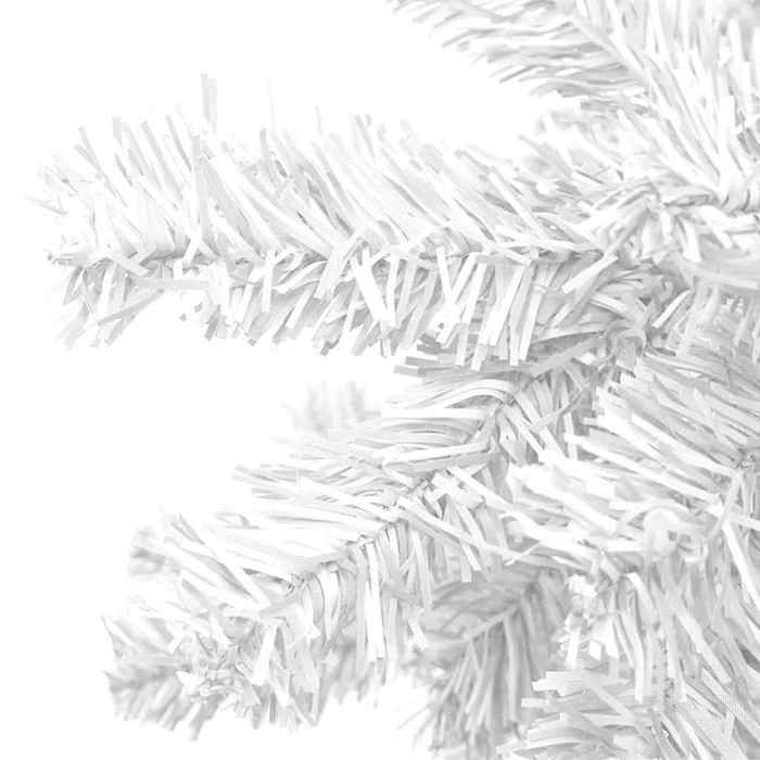 Sapin de Noël artificiel - MAISON EXCLUSIVE - Pré-éclairé et boules - 240 cm - Blanc - 1300 branches