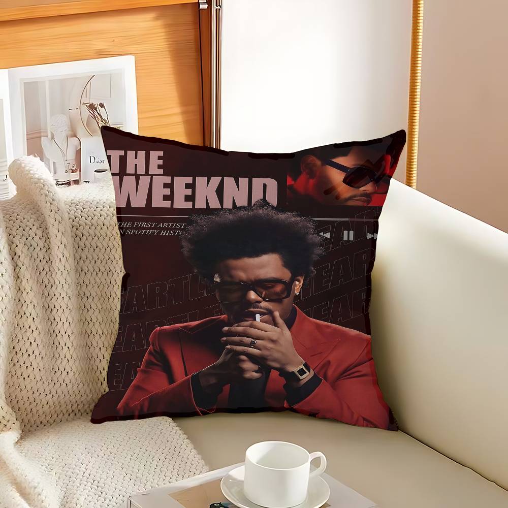 Music Star T-The Weeknd Cushion Cover Car Throw Pillow Case For Sofa Car Christmas Gift 40x40cm 45x45cm