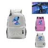Cute Stitch Backpack Rucksack For School Student Travel Multicolor