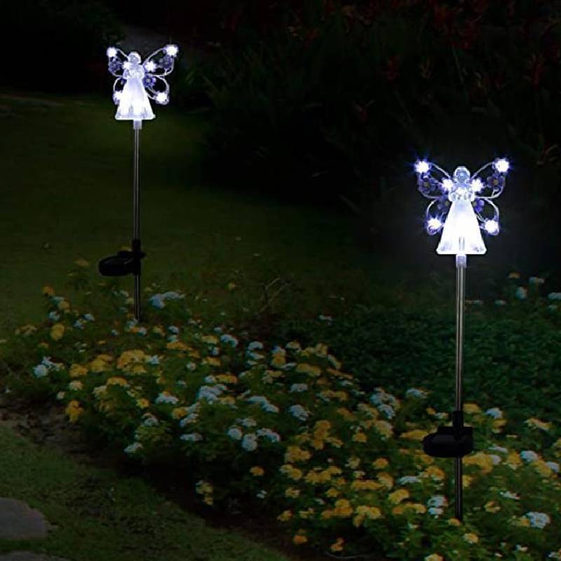 Solar Garden Angel Light With Waterproof For Lawn And Pathway Decor