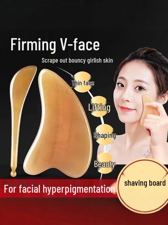 Natural Resin Gua Sha Board Facial Massage & Lifting Tool for Eye Area