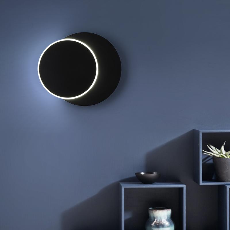 7W LED Indoor Wall Lamp Aluminum Acrylic Wall Light Bedroom Lamps Living Room Aisle Corridor Lighting Rotating Wall Sconce