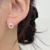 Women's Accessories Sari Opal Round Cubic Zirconia Earrings