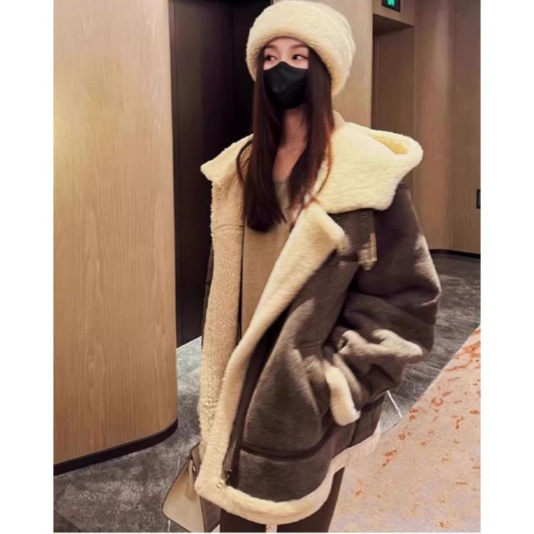 Winter Women Fleece Coat Thickened Lamb Wool Jacket High Quality Warm Outwear