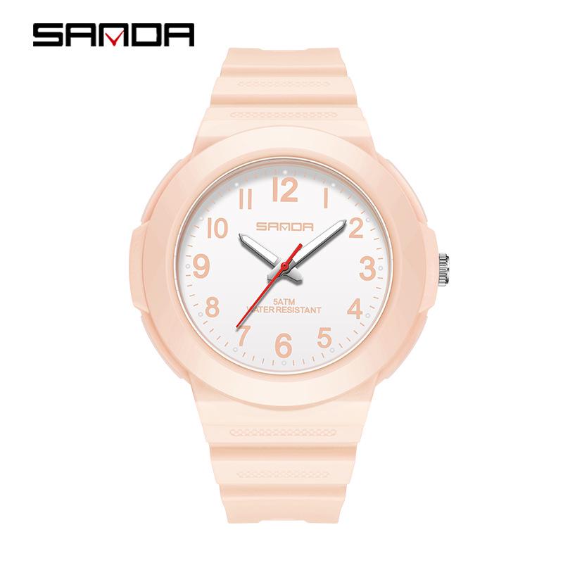 SANDA Unisex Luminous Waterproof Quartz Watch - Stylish, Simple, Casual, Sporty Design Inspired by Douyin Trends