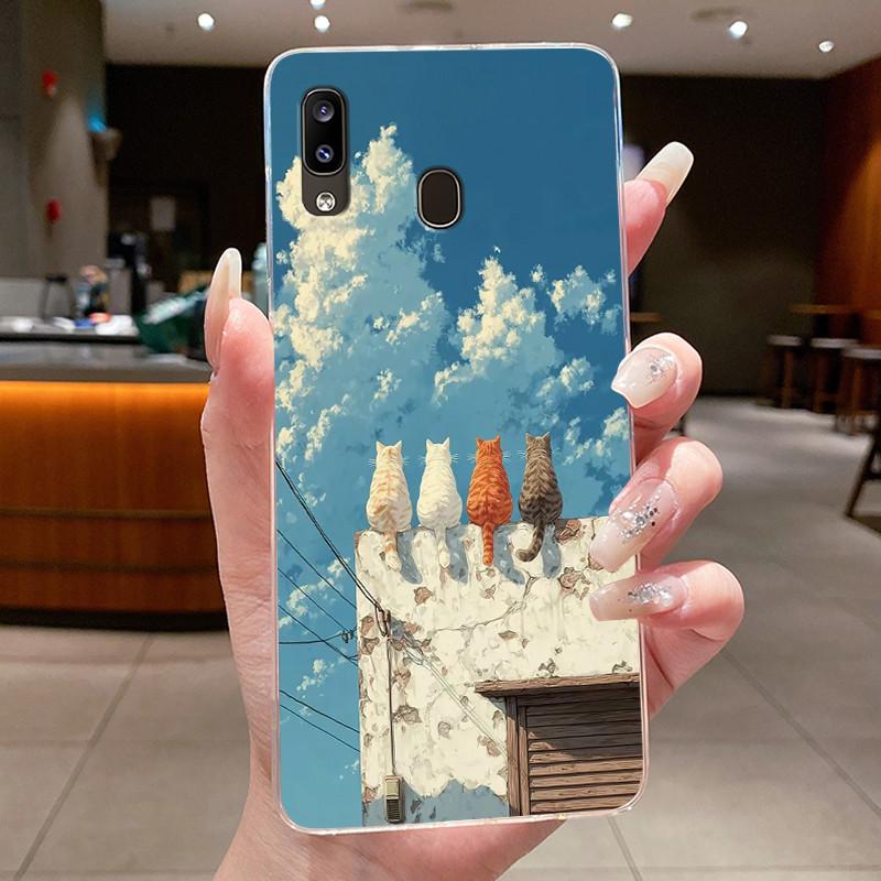 For Samsung Galaxy A40 A41 Phone Case Cute Cool Dragon Boys Girls Clear Back Cover For Samsung A 40 41 Soft TPU Silicone Fundas