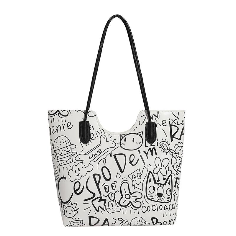 Autumn 2025 Women's Trendy Crossbody Shoulder Tote Bag - Large Capacity & Stylish Design