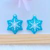 8Pcs New Cute Mini Snowflake Pendant Flat Back Resin Cabochons Scrapbooking DIY Jewelry Craft Decoration Accessorie W07