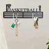 Metal Basketball Key Holder Wall Mounted Sports Decor Gift