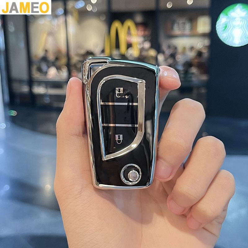Tpu Car Key Case Cover For Toyota Auris Corolla Avensis Verso Yaris Aygo Scion Tc Im Camry 2/3/4 Buttons Remote Key Bag Rings