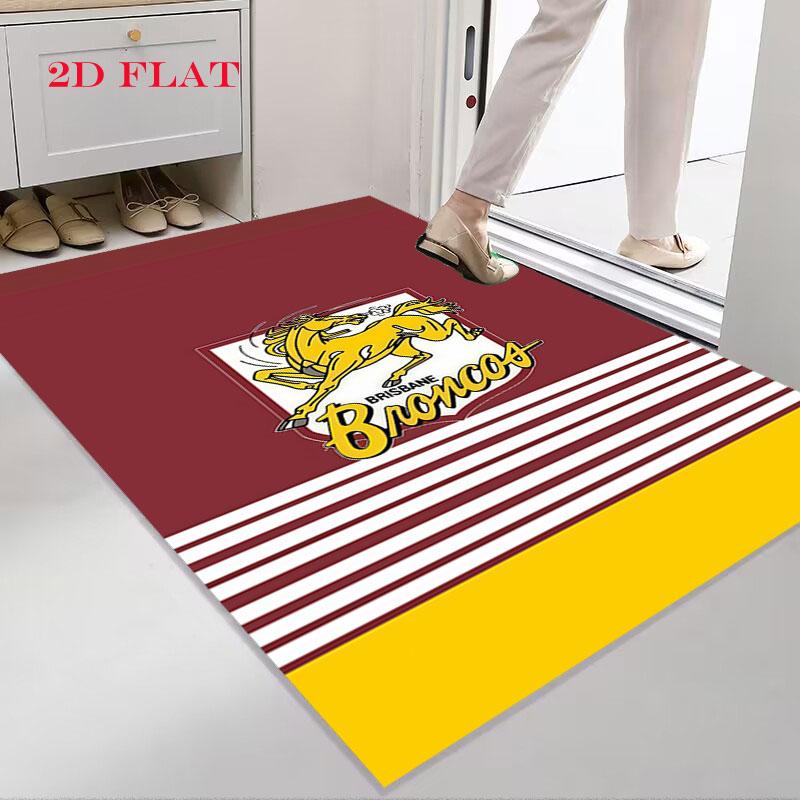 Brisbane Broncos Carpet Rug for Living Room Bedroom Home Sofa Decoration,Kids play Nonslip Floor Mat