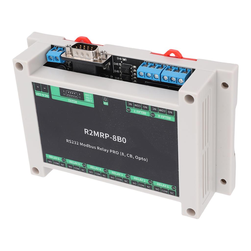 Industrial Relay Module for  232 Interface RTU Optocoupler Isolation Module ABS Enclosure DB9 Male