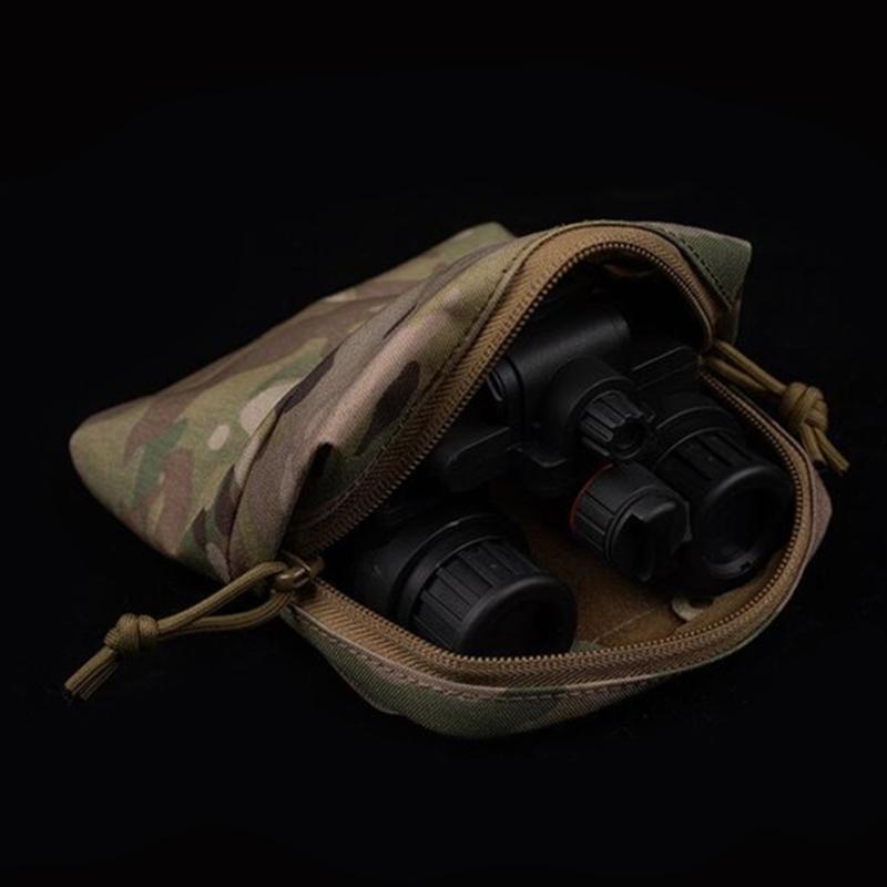 Tactically Belt Bag Nylon Waist Pouch Zippers Sundry Bag Small Size Belt Bag Grocery Pouch for Outdoor Camping Hiking