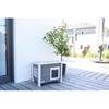 Outdoor Cat House Made of Composite, Durable Material - KERBL - ECO Eli - Grey / White - 57 X 45 X 43 Cm