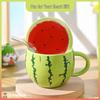 Adorable Cartoon Mushroom Large Capacity Ceramic Mug with Lid - Perfect Girls' Birthday Gift or Souvenir Coffee Cup