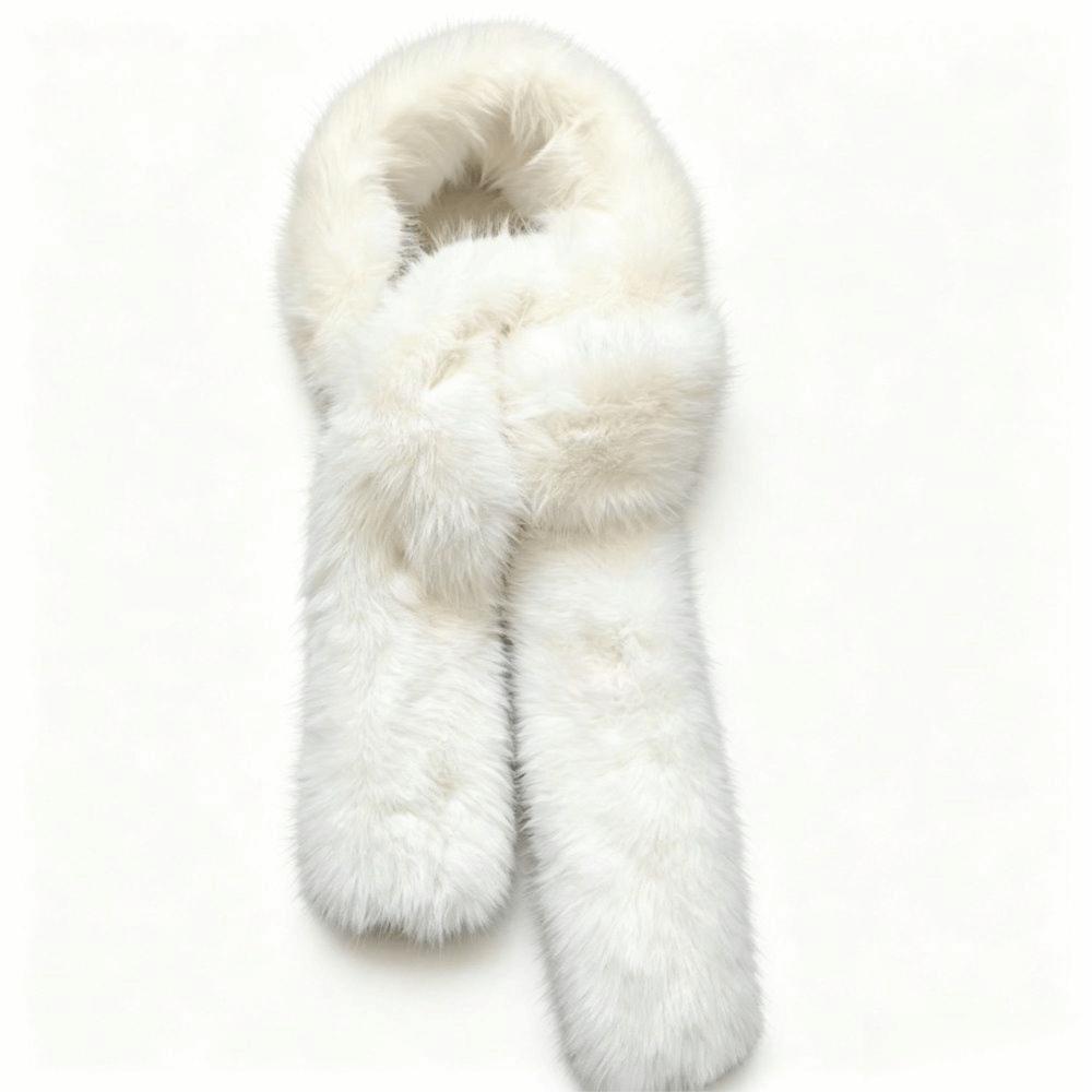 Light Up LED Flash Scarf Fluffy Winter Plush Scarf Fashion Christmas Decoration  Concert