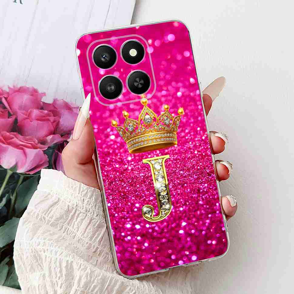 6.77" For Honor 400 Smart 5G LGN-NX1 Case Fashion Crown Flower Soft Silicone TPU Cover For Huawei Honor 400Smart 5G Phone Cases