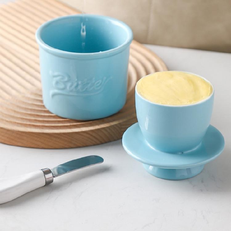Ceramic Butter Storage Pot Butter Canister With Seal Lid Ensures Freshness Perfect For Cooking Enthusiasts