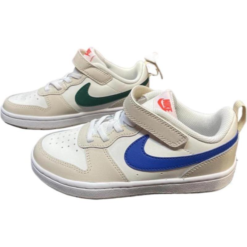 Nike Court Borough 2 Αντιολισθητικά Ανθεκτικά στην Τριβή Χαμηλά Παιδικά Παπούτσια Skateboard Μπεζ Παιδικά Αθλητικά Παπούτσια HQ1207-141