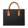 Large capacity solid color briefcase business commuter men's and women's A4 file bag 15.6 inch laptop bag exhibition bag