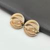 5pcs Striped Design Metal Buttons for Coats Dresses and Jackets Elegant Simple Decorative Button DIY Apparel Sewing Supplies
