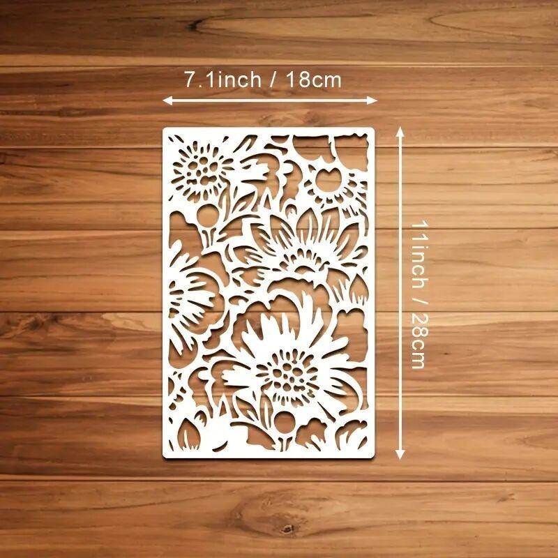 Stencils for Painting Reusable Flowers plants leaves Stencils DIY Small Drawing Template on Wood Wall Canvas Home Decor