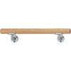 TRUSCO Mini Silver Light 35mm Diameter X Handrail, Horizontal, Oak, 800mm, HBIY800-SO