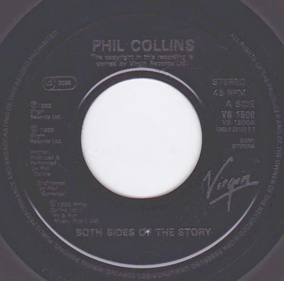 7-Zoll-Schallplatte PHIL COLLINS Both Sides Of The Story VS1500 Virgin 1993 UK Rock Gebraucht