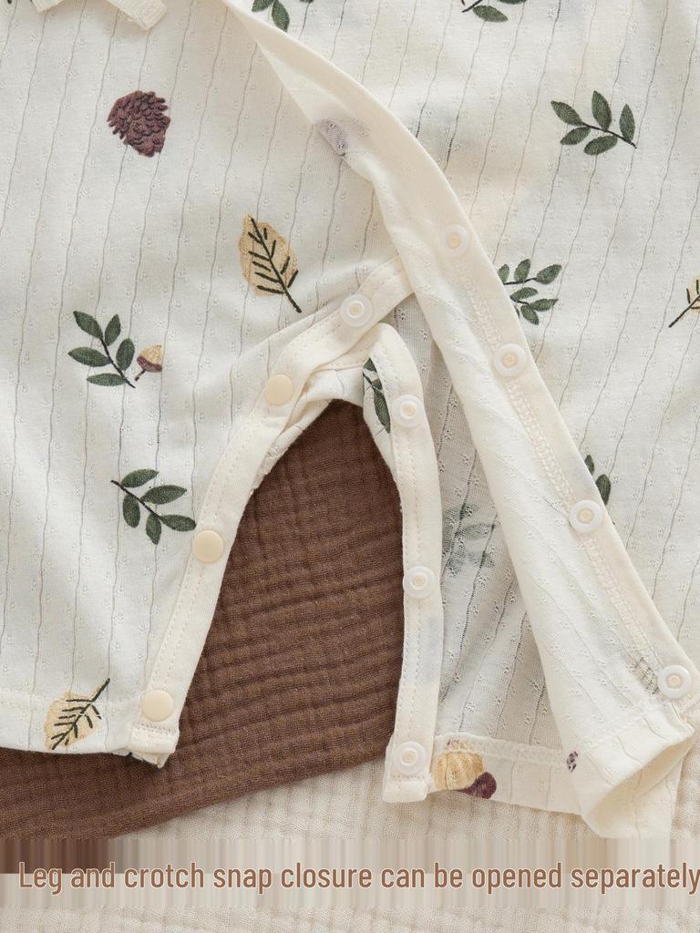 Summer Newborn Romper: 100% Cotton, Lightweight, No-Bone Suit for Small Babies