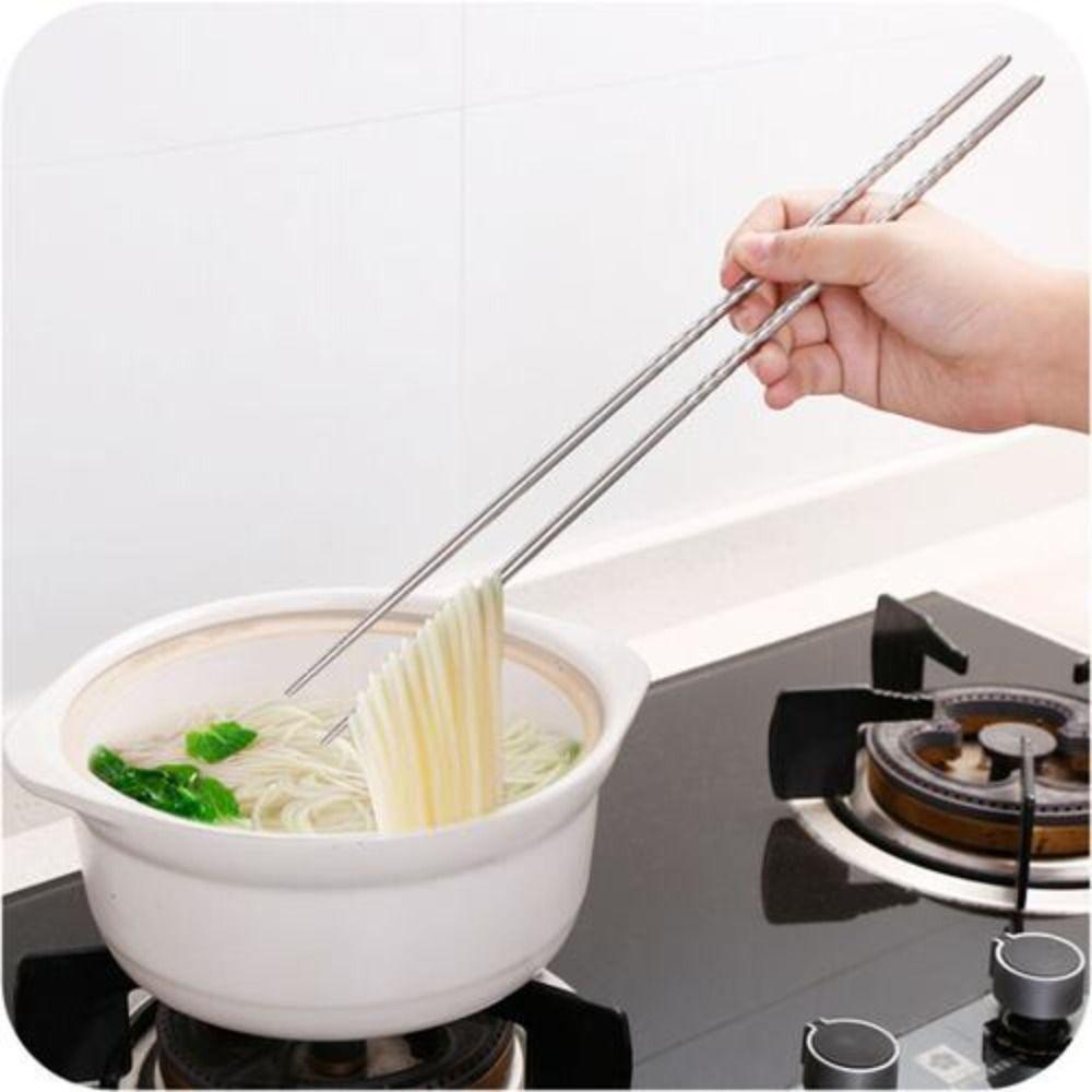 Reusable Nonslip Cooking Tools Lengthened Hot Pot Chopsticks Chopsticks Tableware Frying Chopsticks