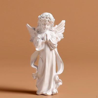 Figurita de Niña Decoración de Mesa Centro de Mesa Obra de Arte Coleccionable Artesanía Escultura de Resina Ángel Decorativo