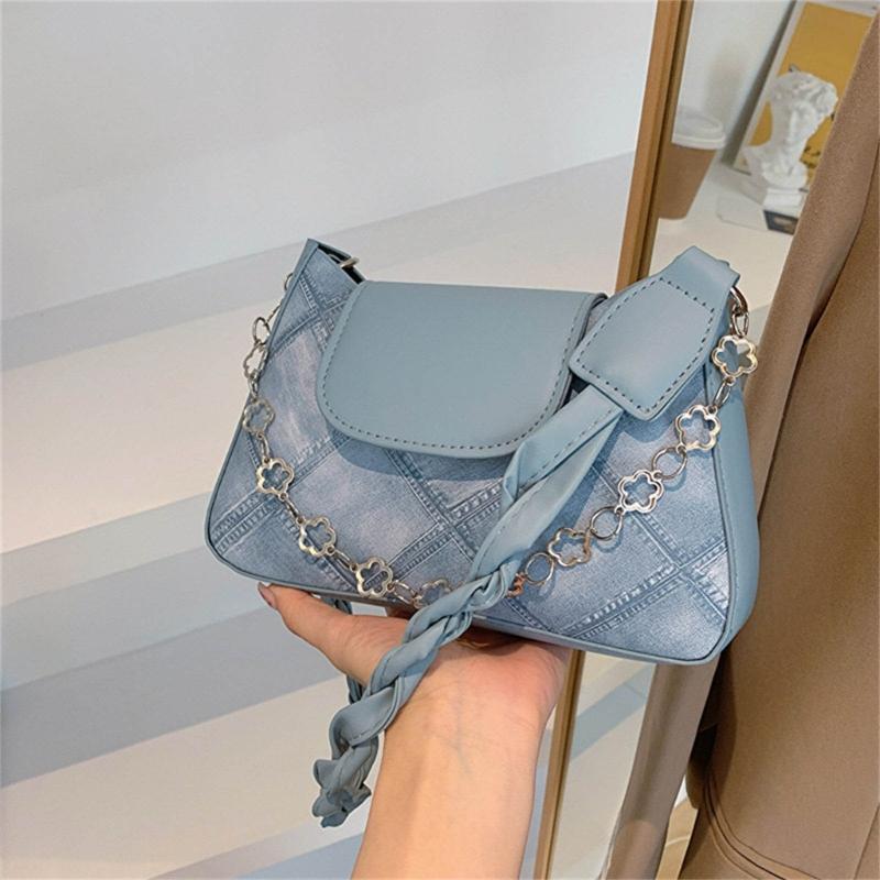 2024 NEW Shoulder Bag PU Leather Underarm Bag for Girl Women Armpit Bag Large Capacity Handbag Shopping Bag