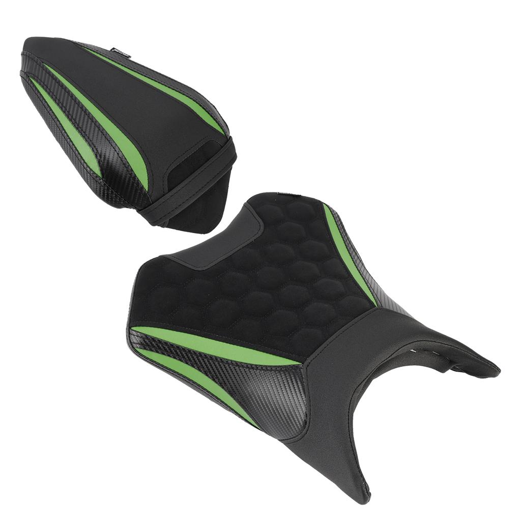 Front&Rear Raider Passenger Cushion Kit Black2 For Kawasaki Ninja 500 Z500 24-25