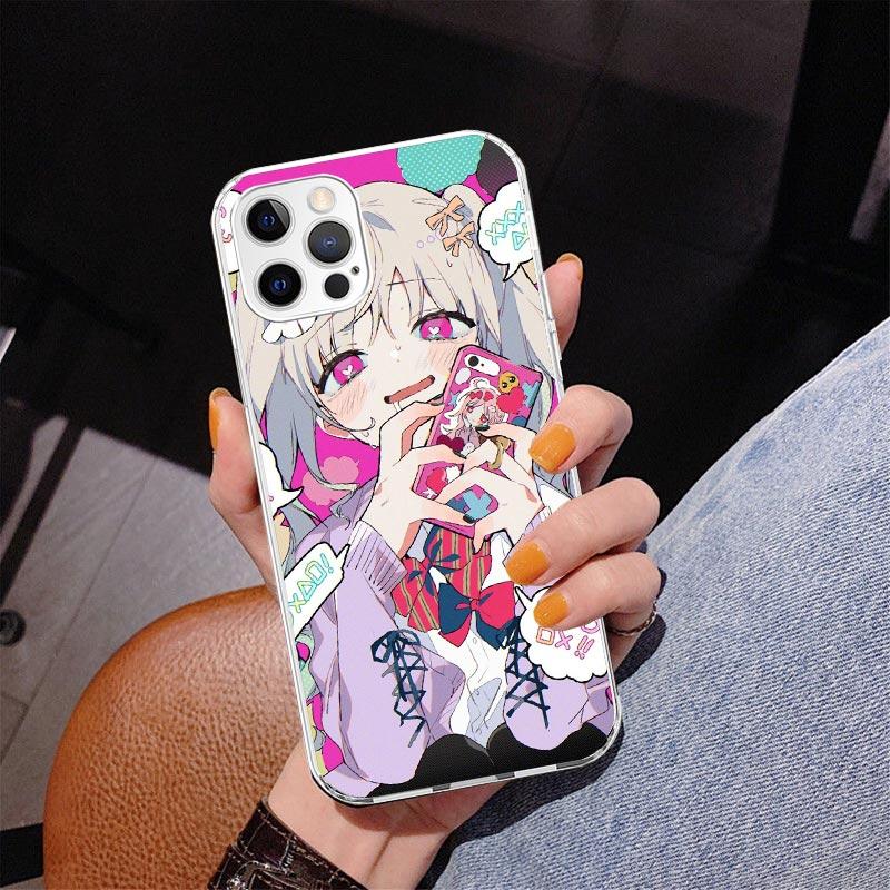 Cute Anime Girl INS Phone Case For iPhone 17 Air 16 Pro Max 16E 15 + 14 Plus 11 12 13 Mini 7 8 SE Gift Print Cover Fundas 16 Pro