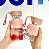 Portable Glass Mug with Tea Infuser
