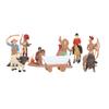 10Pcs Cowboy and Indian Action Figures Strong Durable PVC Rich Details Cowboy Figurines for Kids
