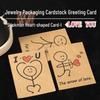Jewelry Thank You Card Kraft Paper Gemstone Packaging Gift Card