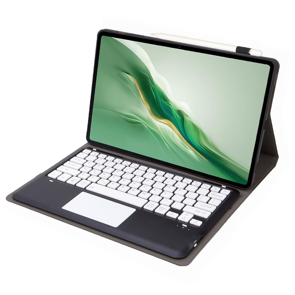 

AH22-A For Honor MagicPad 2 12.3 Ultra-Thin Leather Tablet Cover+Bluetooth-compatible Keyboard with Touchpad Black