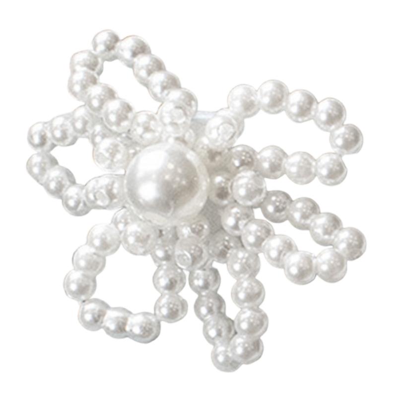 2Pcs Artificial Pearls Shoe Charm Pearls Tassels Shoe Buckles Clips Decorations Accessories for Sneakers Embellishments