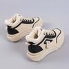 New Winter Plush Warm Cotton Shoes Wear-resistant Heightening Casual Shoes Thick-sole Non-slip Women's High-top Dad Shoes