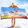 Beach Towel Fantasy Castle Microfiber Beach Towels Quick Dry Bath Towel Sports Beach Travel Towel Swimming Pool Towels for Girl