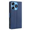 Card Slot PU Leather Phone Case for TECNO Spark 10 4G Flip Stand Shockproof Protective Cover