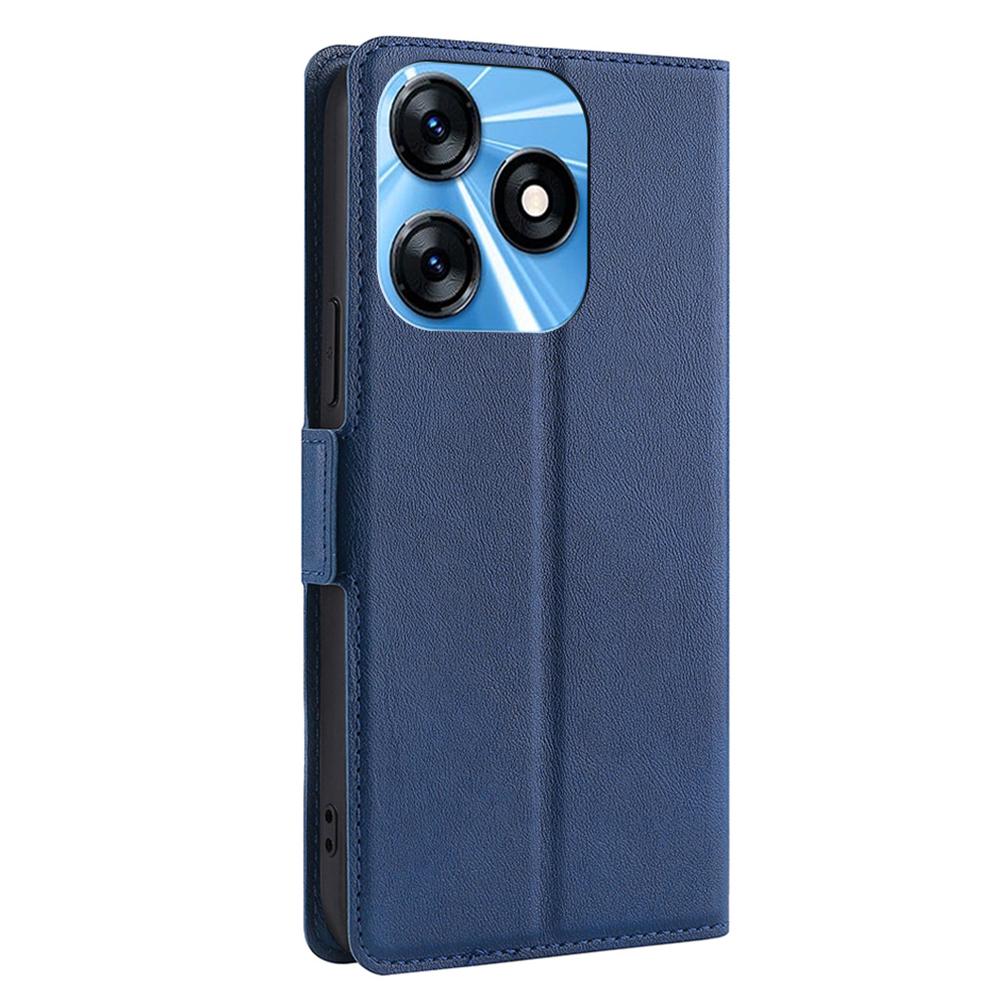 Card Slot PU Leather Phone Case for TECNO Spark 10 4G Flip Stand Shockproof Protective Cover