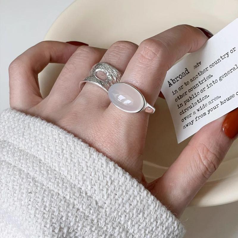 Einzigartiges Design Cooler High-End-Inspirierter Damen Minimalistischer Stil Verstellbarer Ring