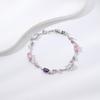 Luxury Elegant Branch Bangles Gold Silver Color Crystal Sparkling Leaf Bracelets  Wedding