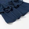 Womens Floral Print Sleeveless Denim Midi Dress High-Waisted Asymmetrical Fit Elegant Office Chic 2025