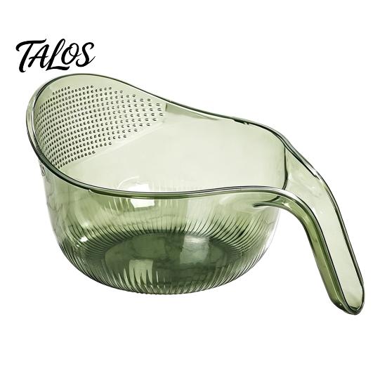 Tigela de Lavagem de Grau Alimentício Multiuso para Arroz, com Alça Ergonômica, Cesta Coadeira Lavadora Resistente de PP, para Limpeza de Frutas e Verduras