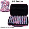 60 Bottles Diamond Painting Storage Container Case with Color Number Labels Stickers and Funnel Beads Storage Box Organizer Tool