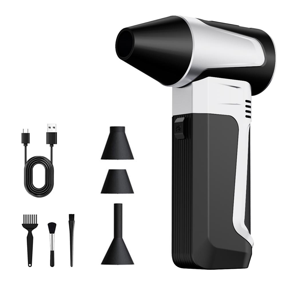 Electric Air Duster 3 Gear Adjustable Blowing Snow Cleaning Blower Tool 130000RPM Car Fan Portable Type-C Charging Turbo Jet Fan